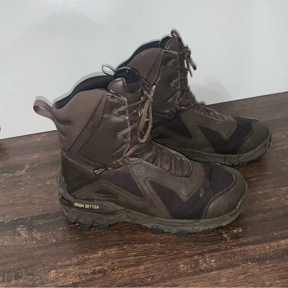 Red Wing Mens Irish Setter 821 Vaprtrek Waterproof Insulated 600 Gram Boots Sz 9 - Picture 1 of 9